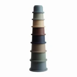 Mushie Stacking Cups Toy -Baby Clothing Shop 0004 Forest