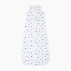 Whale Print Muslin Front Opening Sleep Sack 0.5 TOG 7 Whale Print Muslin Front Opening Sleep Sack 0.5 TOG -Baby Clothing Shop AC100BW WhalePrintMuslinFrontOpeningSleepingBag0.5TOG 2 4y