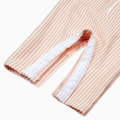 Stripe Seersucker One-Piece Rashguard 17 Stripe Seersucker One-Piece Rashguard -Baby Clothing Shop BS310PE PeachStripedSeersuckerOnePieceRashVest Detail