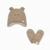 Bear Knitted Trapper Hat & Mittens Set 1 Bear Knitted Trapper Hat & Mittens Set -Baby Clothing Shop BearKnittedTrapperHat MittensSet