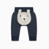 Bear Ribbed Joggers -Baby Clothing Shop Bear Ribbed Joggers Navy 02