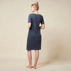 Maternity & Nursing Nightgown -Baby Clothing Shop Bump to Baby Nightdress navy not pregnant 2