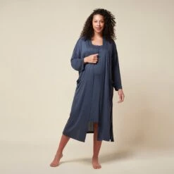 Mama Robe -Baby Clothing Shop Bump to Baby Nightdress navy pregnant 3 a2df0986 da4a 4f6b ba7f 1dd8314d0070