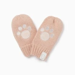 Bunny Knitted Trapper Hat & Mittens Set -Baby Clothing Shop Bunny Knitted Trapper Hat Mittens Set 02