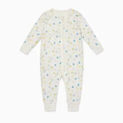 Bunny Print Zip-Up Romper