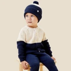 Chunky Knit Colorblock Cardigan