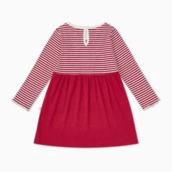 Ruby Stripe Ribbed Dress -Baby Clothing Shop ChristmasBodysuitDress 2 3y B