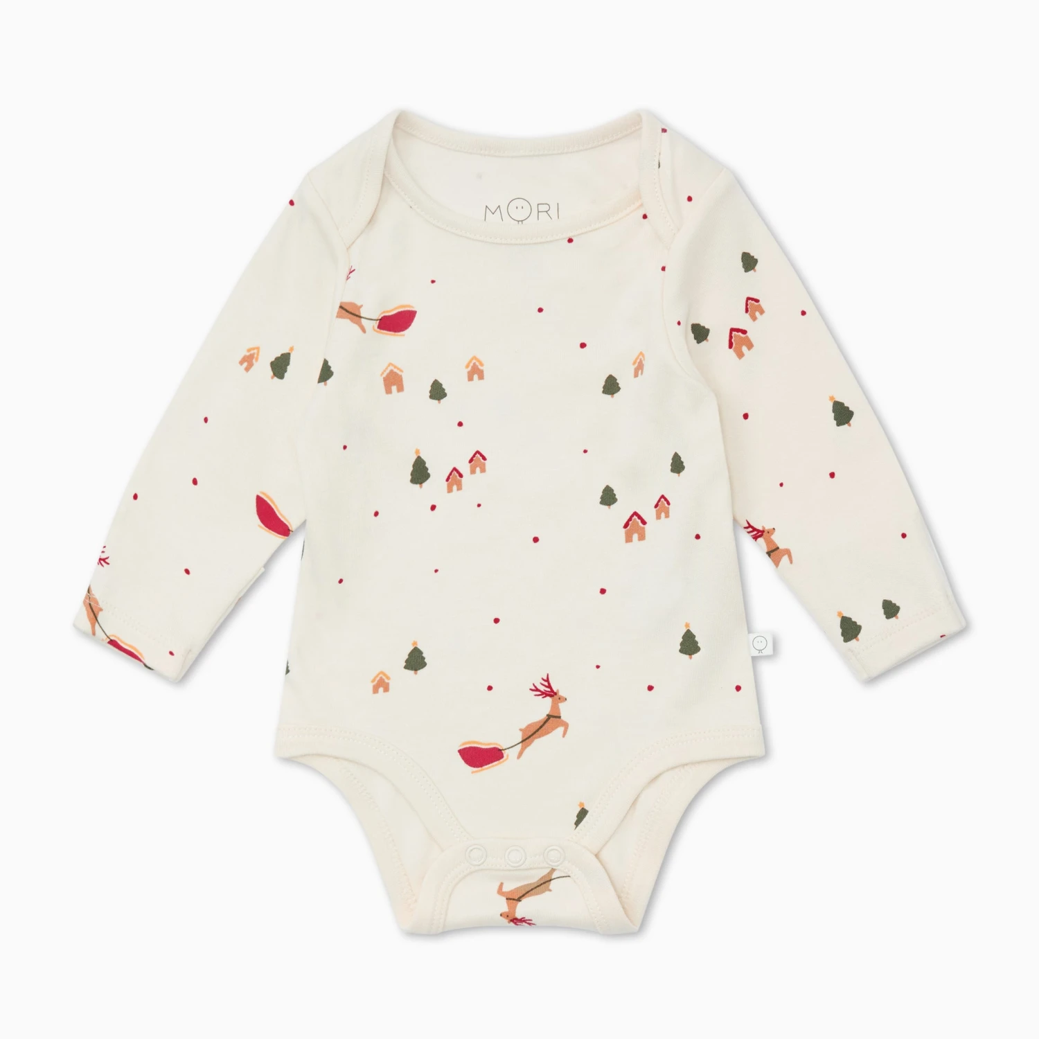Festive Print Long Sleeve Bodysuit 3 Festive Print Long Sleeve Bodysuit