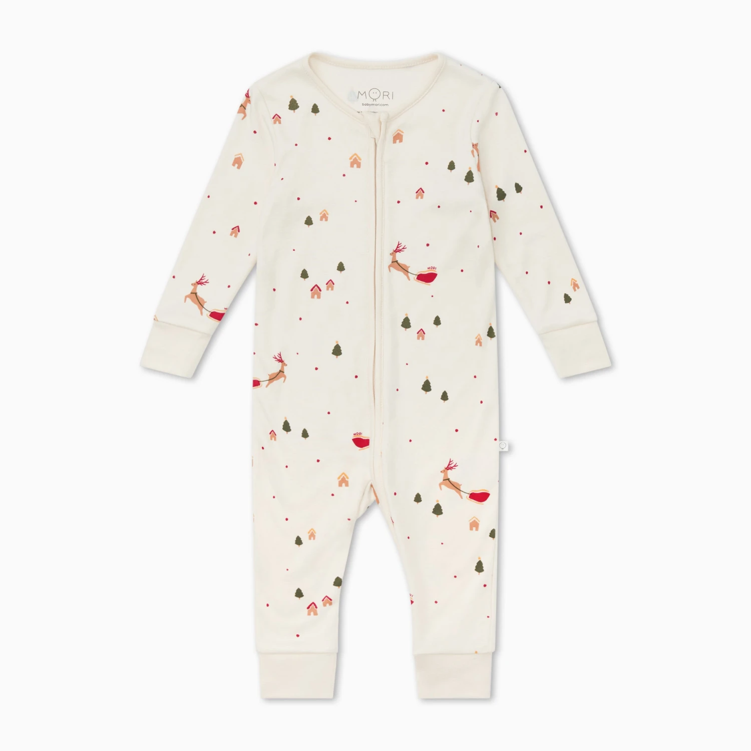 Festive Print Clever Zip Romper 3 Festive Print Clever Zip Romper