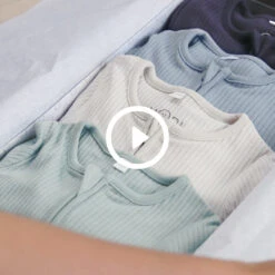 Ribbed Clever Zip Baby Pajamas 4 Pack -Baby Clothing Shop Christmas video thumbnail 3