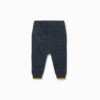 Chunky Knit Joggers -Baby Clothing Shop Chunky Knit Leggings Navy 01