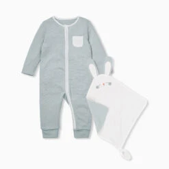 Zip Romper & Comforter Set 17 Zip Romper & Comforter Set -Baby Clothing Shop Comforter E com Sets Blue Stripe No Feet Web