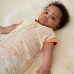 Rainbow Print Muslin Front Opening Sleep Sack 0.5 TOG -Baby Clothing Shop Copy of Rainbow Print Muslin Front Opening Sleeping Bag 0.5 TOG Rainbow Print Muslin Front Opening Sleeping Bag 0.5 TOG ROBIN 28 copy