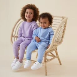 Organic Cotton Oversized Joggers -Baby Clothing Shop CopyofGenerationKindOversizedSweatshirt JoggersOutfitLilac Blue YELAYNA 01682copy