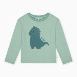 Dino Ribbed Tee -Baby Clothing Shop Dino Ribbed Long Sleeve Top 2 3y