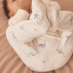 Dino Print Clever Zip Baby Pajamas 14 Dino Print Clever Zip Baby Pajamas -Baby Clothing Shop Dino Print Clever Zip Sleepsuit 218