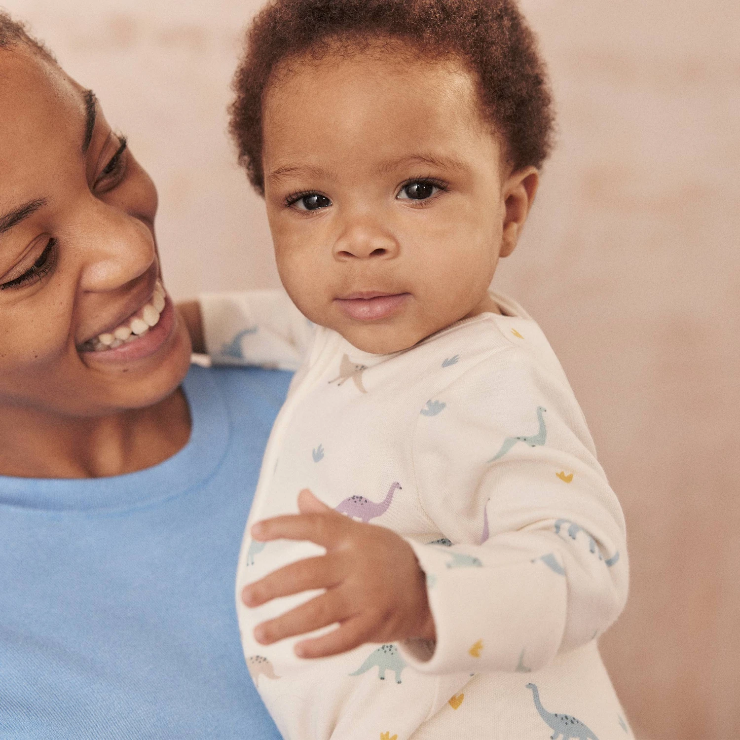 Dino Print Clever Zip Baby Pajamas 9 Dino Print Clever Zip Baby Pajamas - Image 7