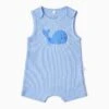 Whale Ribbed Beach Romper -Baby Clothing Shop DolphinRibbedBeachRomper FR