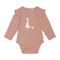 Duck Frilled Long Sleeve Bodysuit