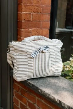 Pehr Stripes Away Diaper Bag -Baby Clothing Shop ElzaPhotographie OTG Lifestyle web 1 2