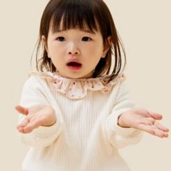 Floral Frilled Oversized Sweater -Baby Clothing Shop FLORAGIRLSWEARJUMPERPINKLEGGINGS 570 9c9967bd e003 4331 9635 685aec95b45e