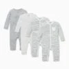Snap Romper 4 Pack -Baby Clothing Shop FO Sleepsuits 4pack footless grey stripe 30bb465c 623d 4b8c 8cf7 feaf17d2f276