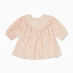 Floral Frilled Collar Dress -Baby Clothing Shop FloralFrilledCollarDress 1