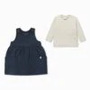 Pinafore Dress & Long Sleeve Tee Outfit -Baby Clothing Shop Forest Bear Dress T Shirt