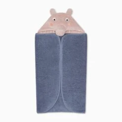 Peppa Pig Blue Hooded Baby & Kids Bath Towel -Baby Clothing Shop GeorgePigHoodedKidsBathTowel FOLDED