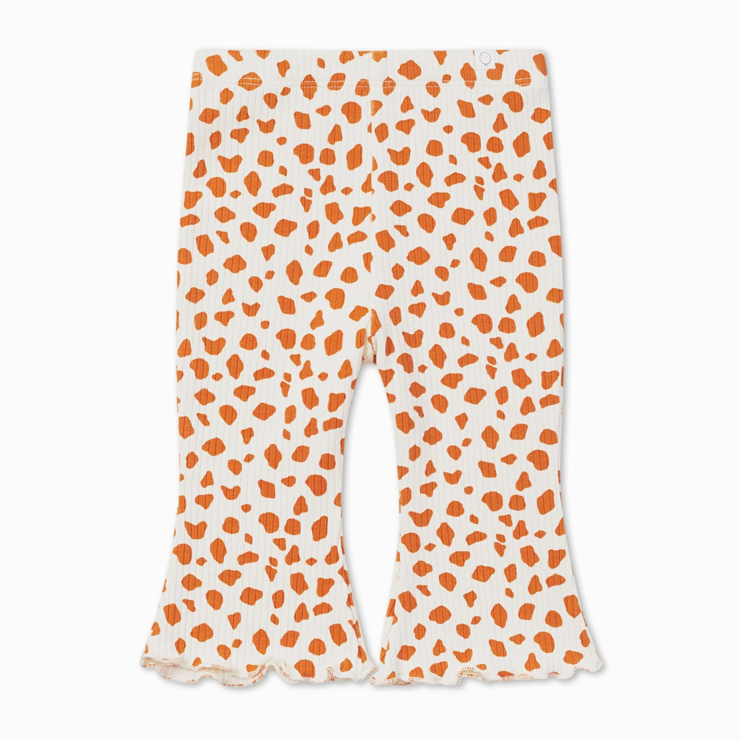 Giraffe Spot Ribbed Flared Pants 3 Giraffe Spot Ribbed Flared Pants
