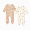 Giraffe Clever Zip Baby Pajamas 2 Pack -Baby Clothing Shop Giraffe SLeepsuit 3 6m Set 2024