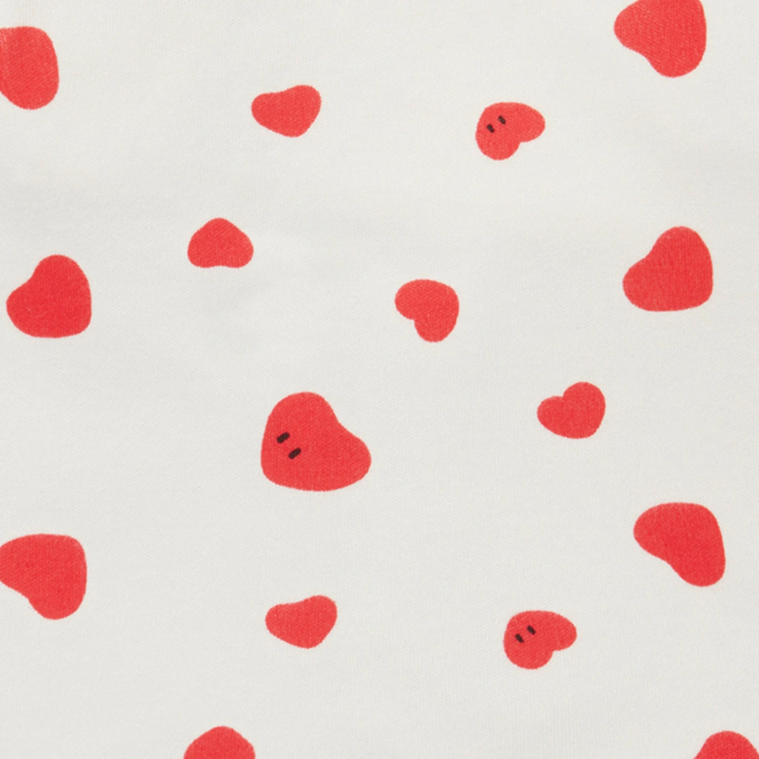 Hearts Clever Zip Baby Pajamas & Hat Set 5 Hearts Clever Zip Baby Pajamas & Hat Set - Image 3