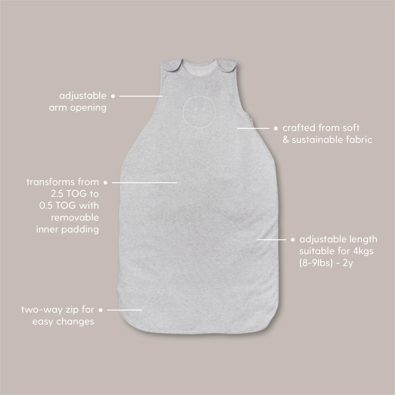 Multi TOG Clever Sleep Sack 4 Multi TOG Clever Sleep Sack - Image 2
