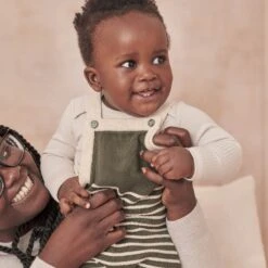 Knitted Striped Overalls 11 Knitted Striped Overalls -Baby Clothing Shop KNITTEDSTRIPEDDUNGAREES ROLLNECKBODYSUITOUTFIT 026 ce1f46be a06f 4478 9399 fb478bfb7eab