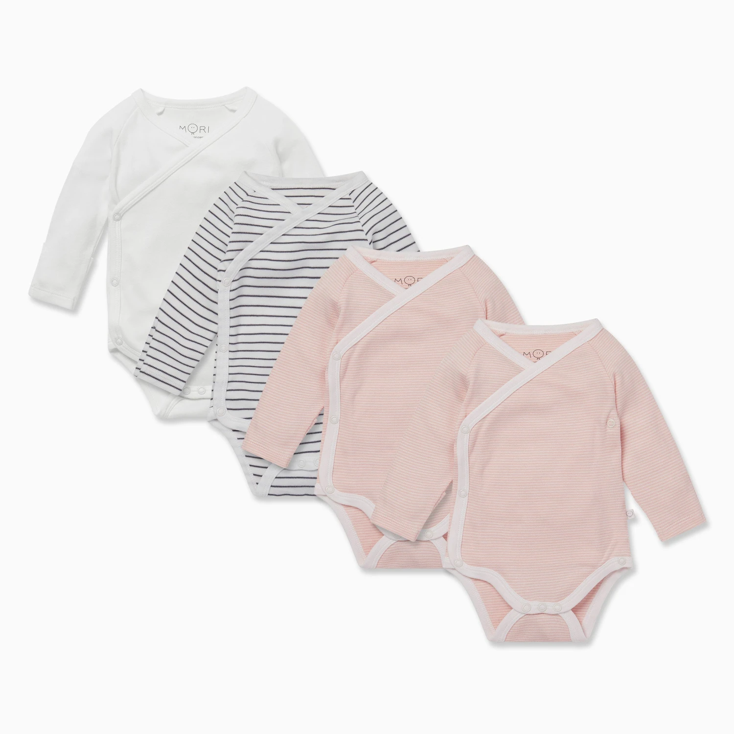 Long Sleeve Kimono Bodysuit 4 Pack 5 Long Sleeve Kimono Bodysuit 4 Pack - Image 3