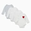 Kind Long Sleeve Bodysuit 4 Pack -Baby Clothing Shop Kind Long Sleeve Bodysuit 4 Pack