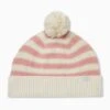 Knitted Striped Beanie 1 Knitted Striped Beanie -Baby Clothing Shop KnittedStripedBeanie Pink FRONT