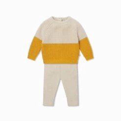 Knitted Colorblock Sweater & Leggings Outfit -Baby Clothing Shop Knitted Colourblock Jumper Leggings Outfit Oat Mustard 9e64acd1 3d53 49f4 b55e b129bcc98c7d