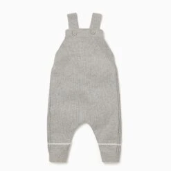 Knitted Grey Dungaree Overalls & Turtleneck Bodysuit Outfit 9 Knitted Grey Dungaree Overalls & Turtleneck Bodysuit Outfit -Baby Clothing Shop Knitted Dunagrees knitwear Front 2