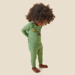 Giraffe Face Ribbed Pajama Set -Baby Clothing Shop LE153KG GiraffeFaceRibbedPyjamas 2808