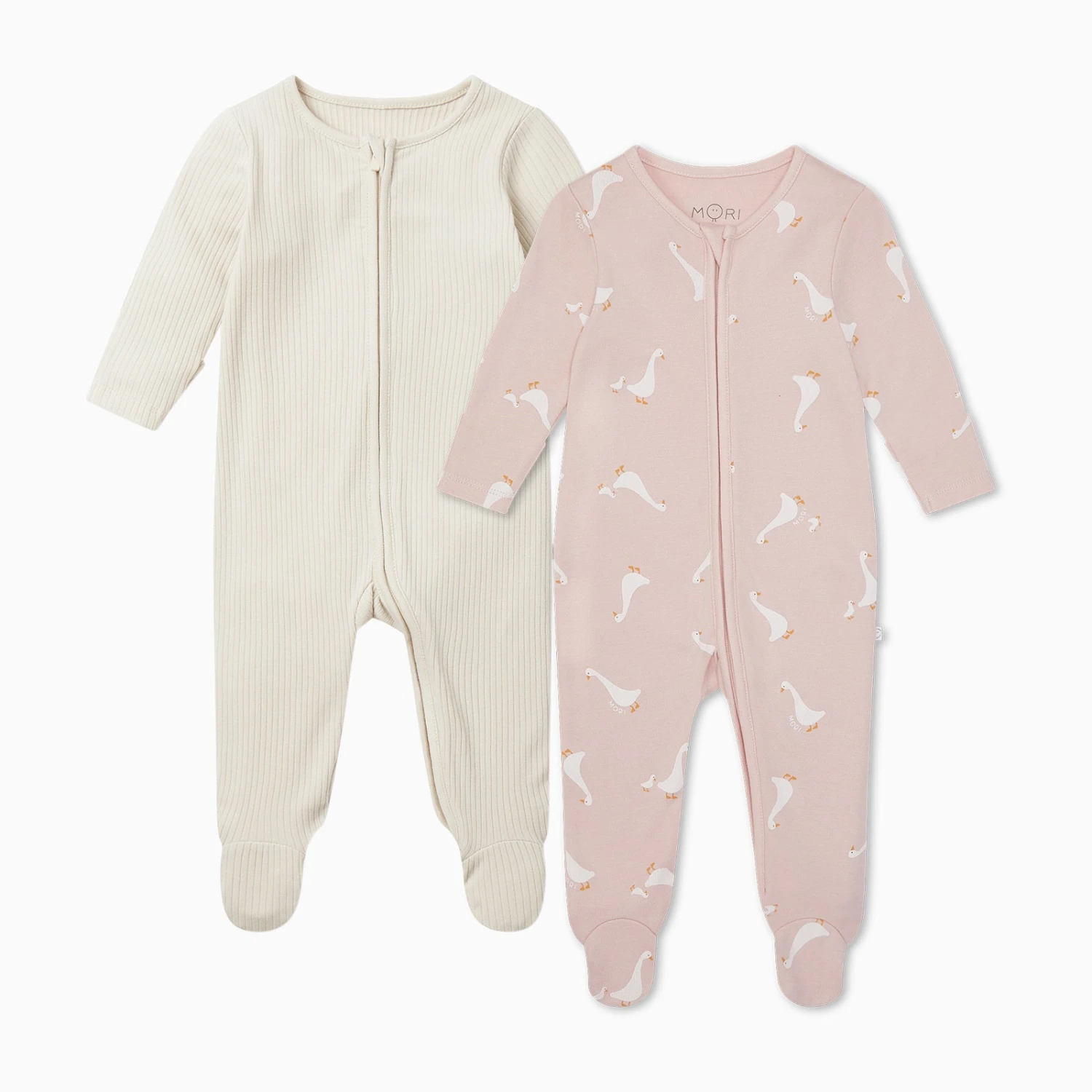 Duck Clever Zip Baby Pajamas 2 Pack 3 Duck Clever Zip Baby Pajamas 2 Pack