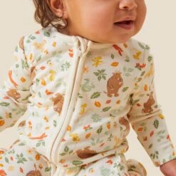 Gruffalo Woodland Clever Zip Baby Pajamas -Baby Clothing Shop LE281GU GruffaloWoodlandCleverZipSleepsuit 218