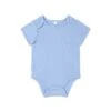 Blue Ribbed Short Sleeve Bodysuit 2 Blue Ribbed Short Sleeve Bodysuit -Baby Clothing Shop LE288HY Hydrangea Ribbed Bodysuit