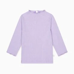 Ribbed High Neck Top