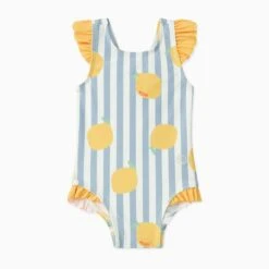 Lemon Frilled Swimsuit 8 Lemon Frilled Swimsuit -Baby Clothing Shop LS350LI LemonFrilledSwimsuit4