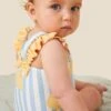 Lemon Frilled Swimsuit -Baby Clothing Shop LS350LI LemonFrilledSwimsuit 3196