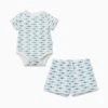 Little Fish Short Sleeve Bodysuit & Shorts Outfit -Baby Clothing Shop Little Fish Short Sleeve Bodysuit Shorts Set