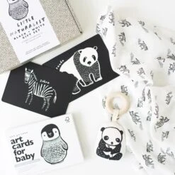 Wee Gallery Little Naturalist Black & White Gift Set 10 Wee Gallery Little Naturalist Black & White Gift Set -Baby Clothing Shop Little Naturalist Gift Set Black White