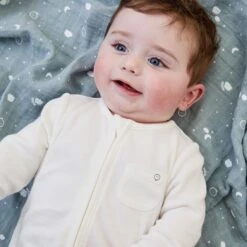 Pre-Washed Muslin Regular Swaddle & Burp Cloth -Baby Clothing Shop MORI ORGANIC COTTON MUSLIN BLUE 0265 e7601ddd eff6 488c b342 01fac07c5f2e