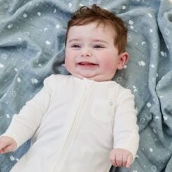 Pre-Washed Large Muslin Swaddle 2 Pack 28 Pre-Washed Large Muslin Swaddle 2 Pack -Baby Clothing Shop MORI ORGANIC COTTON MUSLIN BLUE 0271